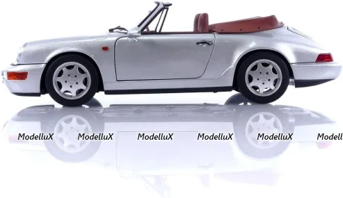 Porsche 964 (964) Carrera II Cabriolet 1990, silver, 187330, Norev 1:18  