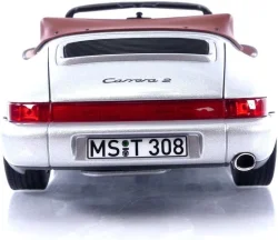 Porsche 964 (964) Carrera II Cabriolet 1990, silver, 187330, Norev 1:18  