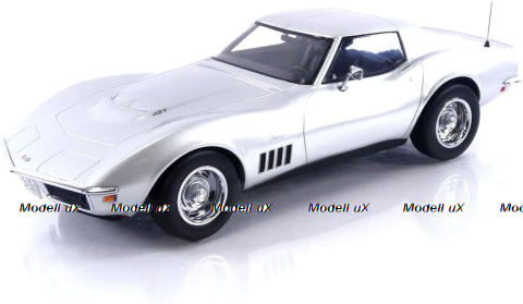 Chevrolet Corvette Coupé (C3) 1969, silver, 189032, Norev 1:18 