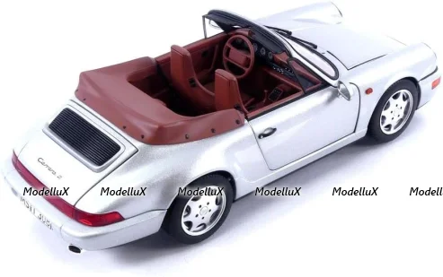 Porsche 964 (964) Carrera II Cabriolet 1990, silver, 187330, Norev 1:18  