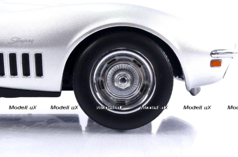 Chevrolet Corvette Coupé (C3) 1969, silver, 189032, Norev 1:18 