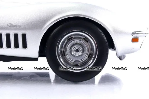 Chevrolet Corvette Coupé (C3) 1969, silver, 189032, Norev 1:18 