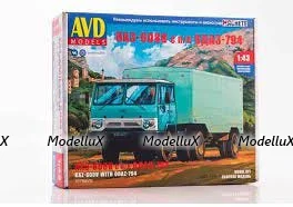Сборная модель КАЗ 608 с полуприцепом ОДАЗ 794, 7078AVD, AVD Models 1:43 
