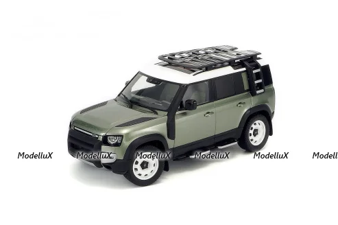 Land Rover Defender 110 With Roof Pack 2020 Pangea Green, Almost Real 1:18