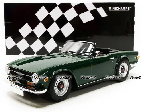 Triumph TR6 1969 Dark Green (LHD), 155132036, Minichamps 1:18