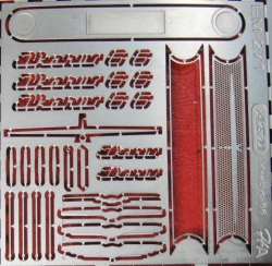 Фототравление Базовый набор Икарус-66 (Modimio), матовый никель, EM-271, 1:43