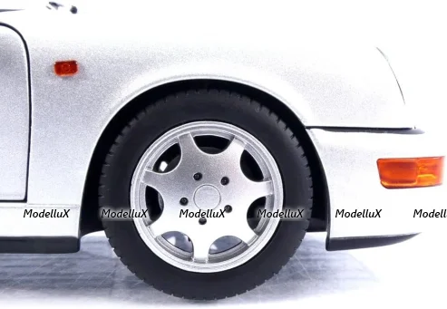 Porsche 964 (964) Carrera II Cabriolet 1990, silver, 187330, Norev 1:18  