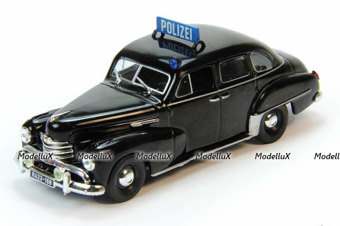 Opel Kapitan 1951 Полиция ФРГ. Полицейские машины мира №68 Deagostini