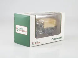 ГАЗ-63 бортовой (с тентом), арт. 102637, АвтоИстория 1:43