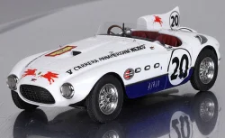  FERRARI  340-375 s/n0286AM SPIDER TEAM ALLEN GUIBERSON N 20 2nd RALLY V CARRERA PANAMERICANA 1954 P.HILL,R.GINTHER,BBR1851A VET, BBR 1:18
