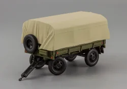 Прицеп 2-ПН-2 (гражданские номера) (с дугами и тентом), 600201, DiP Models 1:43