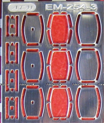 Фототравление Зеркала для ЛАЗ-695Н (Modimio), EM-254-3, 1:43