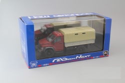 Газон NEXT C41A21 бортовой с тентом бордовый/бежевый , НАП Н234 1:43