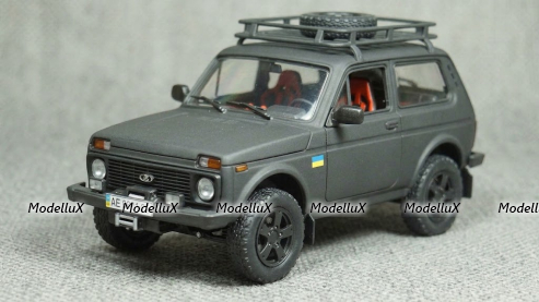 Ваз 2121 матовый, тюнинг, Doc & Hummer Studio 1:43