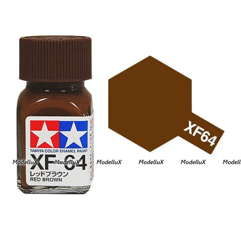 Эмалевая краска матовая (светло-коричневый Red brown), Tamiya XF-64