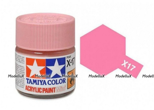 Акриловая краска глянцевая Pink ( розовый), X-17, 81517 Tamiya 