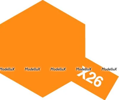 Краска глянцевая акриловая (Clear Orange), Tamiya X-26