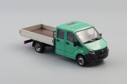ГАЗель NEXT A22R33 бортовой зелёный/серебристый Н562, НАП 1:43
