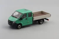 ГАЗель NEXT A22R33 бортовой зелёный/серебристый Н562, НАП 1:43