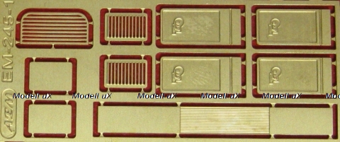 Фототравление Комплект брызговиков для РАФ-977, EM-245-1, 1:43