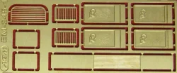 Фототравление Комплект брызговиков для РАФ-977, EM-245-1, 1:43