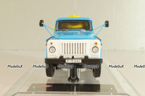 Газ-53-12 АЦПТ-3,3  "Молоко", 1988 г., голубой/желтый, 105356, DiP Models 1:43