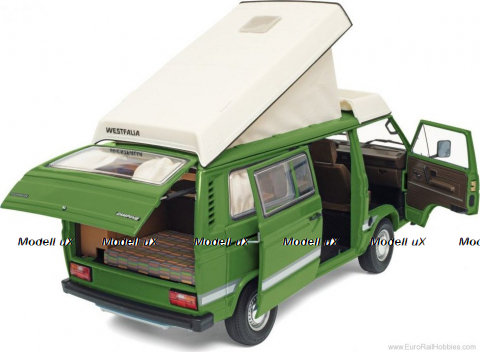 Volkswagen T3a Camper Joker green, 450038800, Schuco 1:18