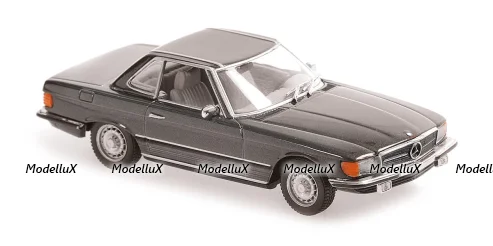 Mercedes-Benz 350 SL Cabriolet Hardtop (R 107),1974, grey metallic , 940033451, Maxichamps 1:43