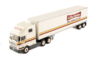 International Eagle Cabover with semi-trailer "Little Debbie" 1995, white, American truck, Spain, #99, Altaya 1:43