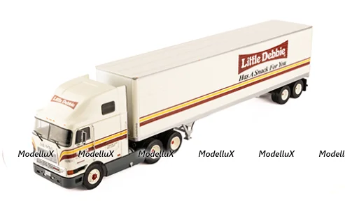 International Eagle Cabover with semi-trailer "Little Debbie" 1995, white, American truck, Spain, #99, Altaya 1:43