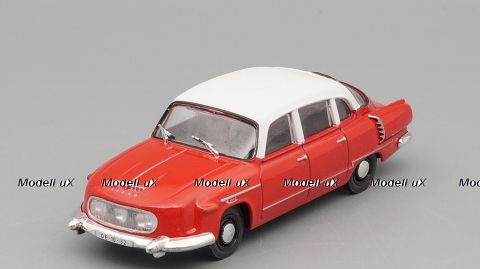 Tatra 603-1 1960, red, Автолегенды СССР и соцстран №145, 1:43