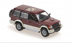 Mitsubishi Pajero LWB 1991 Dark Red Metallic, 940163470, Maxichamps 1:43	