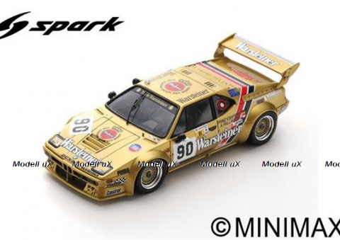 BMW M1 No.90 24H Le Mans 1983 - A. Pallavicini - J. Winther - L. von Bayern, S6407, Spark 1:43