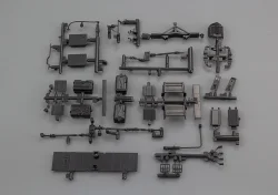 Кит, набор деталей для сборки шасси без кузова АРС-12Д, 515102, DiP Models 1:43