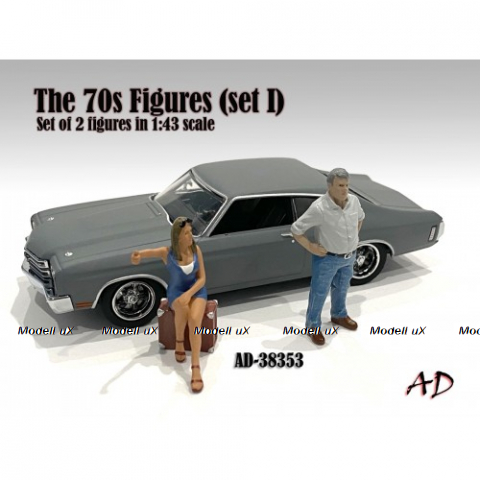 Набор фигурок 70-х №3, AD38353, American Diorama 1:43 