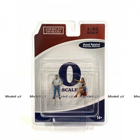 Набор фигурок 70-х №3, AD38353, American Diorama 1:43 