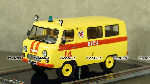 Уаз-452В ВГСЧ, металл, TruckTyr 1:43