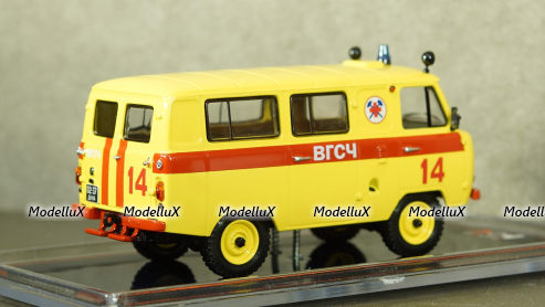 Уаз-452В ВГСЧ, металл, TruckTyr 1:43