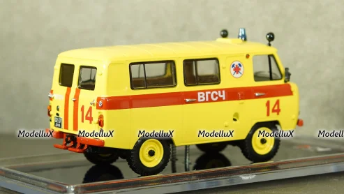 Уаз-452В ВГСЧ, металл, TruckTyr 1:43