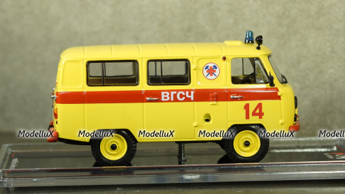 Уаз-452В ВГСЧ, металл, TruckTyr 1:43