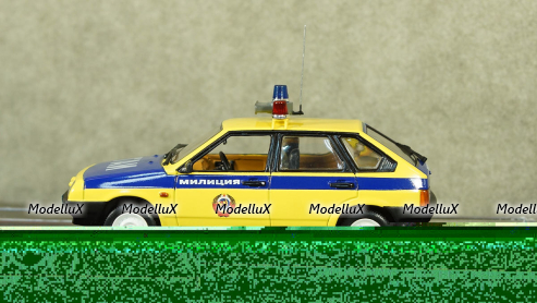Ваз-2109 Милиция ГАИ эскорт, металл, TruckTyr 1:43