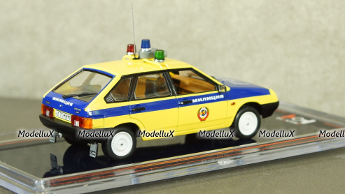Ваз-2109 Милиция ГАИ эскорт, металл, TruckTyr 1:43