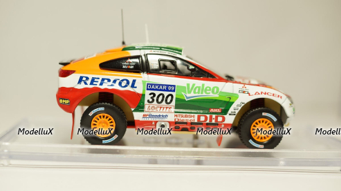 Mitsubushi Lancer Evolution #300 dakar 2009, Vitesse 1:43