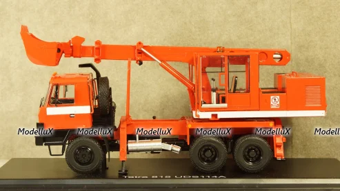 Экскаватор-планировщик UDS-114A (на шасси Tatra-815) пожарный, SSM1421, SSM 1:43