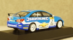 Chevrolet Cruze LT, No.2, RML Silverline Chevrolet, BTCC J. Plato, without showcase, Atlas 1:43