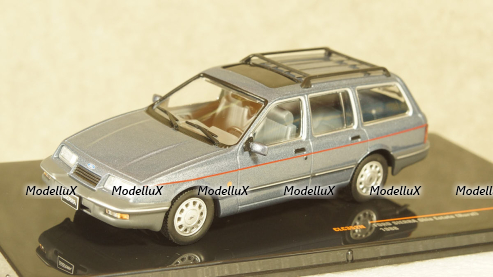 Ford Sierra Ghia metallic-silver 1988, CLC352N, IXO 1:43