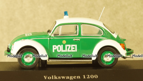 Volkswagen Beetle 1200 Police Germany 1977, Atlas 1:43