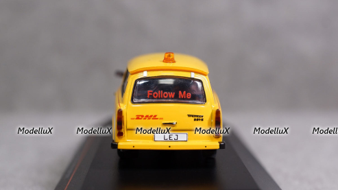 Trabant P601 Follow Me DHL HUB Leipzig 2001, IST190, IST 1:43