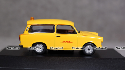 Trabant P601 Follow Me DHL HUB Leipzig 2001, IST190, IST 1:43