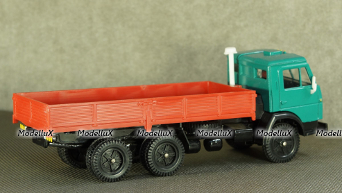 Камаз 5320, бортовой, зелено-красный, Арек 1:43